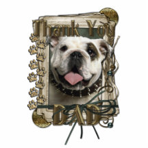 Thank You - Stone Paws - Bulldog - Dad Cut Out