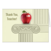 Thank You Teacher. Customisable Card