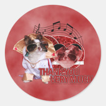 Thank You - Thank You Very Much - Chihuahua -Gizmo Sticker