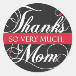 Thank you very much Mum Round Stickers