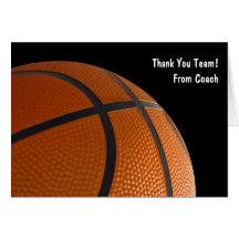 Thank Your Basketball Team Cards