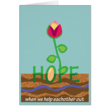 Thanks for your support in tough times cards