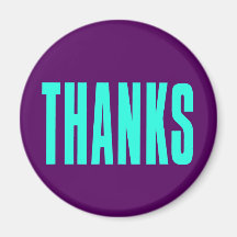 THANKS Turquoise Magnet