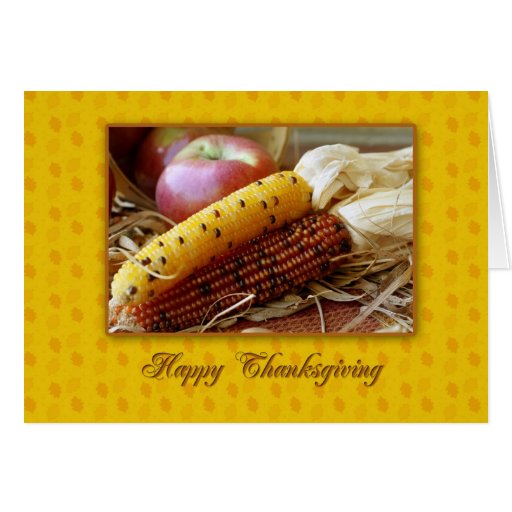 Thanksgiving Corn Card