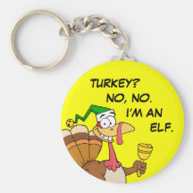 Thanksgiving Turkey Funny Disguise for Christmas Key Chain