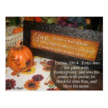 Thanksgivinng postcard