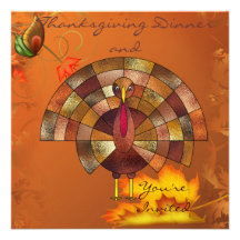 Thanksgivng Day Dinner Invitations