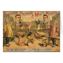 Thatcher Primrose and Wests Minstrels Greeting Card