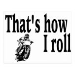 Thats How I Roll (Motocross) Postcard