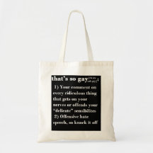 That's So Gay Canvas Bag
