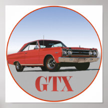 THE 1967 RED GTX POSTER