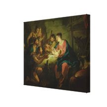 The Adoration of the Shepherds, 1725 (oil on canva Canvas Print
