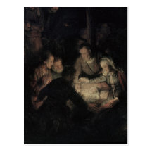 The Adoration of the Shepherds, detail, 1646 Post Cards