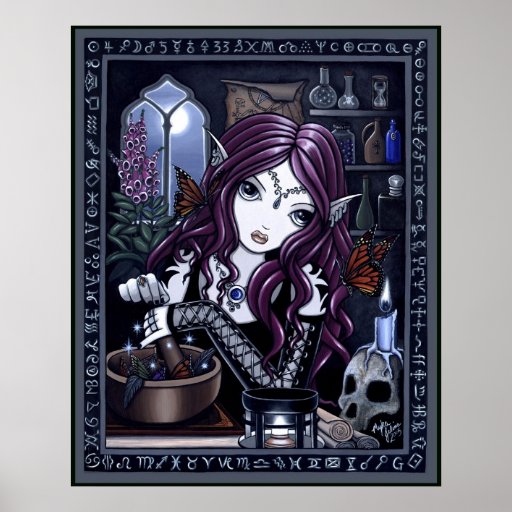 The Alchemist Gothic Fantasy Art Poster
