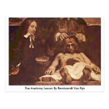 The Anatomy Lesson By Rembrandt Van Rijn Postcards