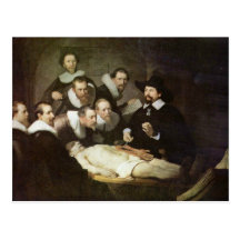 The Anatomy Lesson Of Dr. Nicolaes Tulp. Post Card