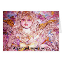 The angel of the Golden pearl., An angel saves ... Cards