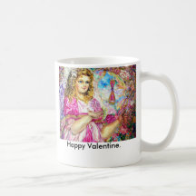 The angel of the sirloin quartz clock., Happy V... Coffee Mug