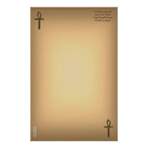 The Ankh (gold) Personalized Stationery