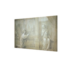 The Annunciation, preparatory cartoon for the Capp Canvas Print