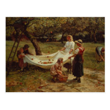 The Apple Gatherers, 1880 Post Card