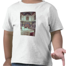 The apse with the baptismal font t shirts