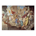 The Army Of The Franks Under Charlemagne In The Ci Postcard