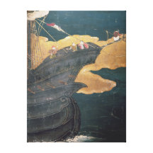 The Arrival of the Portuguese in Japan 3 Canvas Print