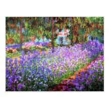 The Artist's Garden at Giverny, Claude Monet Post Cards