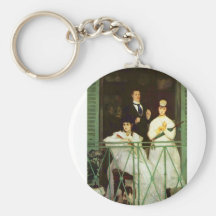The Balcony by Edouard Manet Key Chain