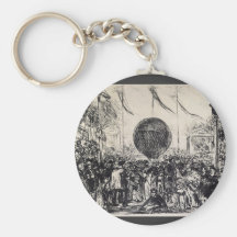 The Balloon by Edouard Manet Key Chains