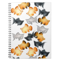 The Balloon Molly Fish Notebook