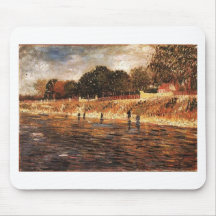 The Banks of the Seine, Vincent van Gogh Mousepads