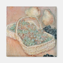 The Basket of Grapes, 1884 Fridge Magnet