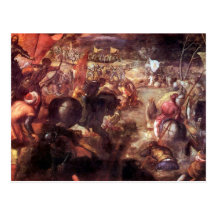The Battle of Taro by Tintoretto Post Cards