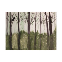 The beginning of winter gallery wrapped canvas