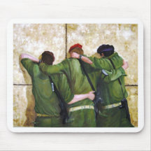 The Believers Wailing Wall Painting Mouse Pads