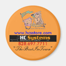 The Best In Town button Refrigerator Magnet