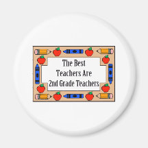 The Best Teachers Are 2nd Grade Teachers Refrigerator Magnet