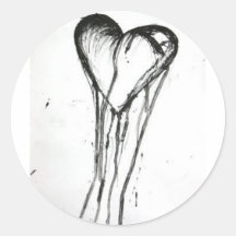 The Blackened Heart Sticker