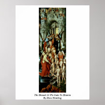 The Blessed At The Gate To Heaven By Hans Memling Print