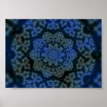 The Blue Mandala Impressão