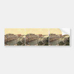 The bourse and harbour, Konigsberg, East Prussia,  Bumper Stickers