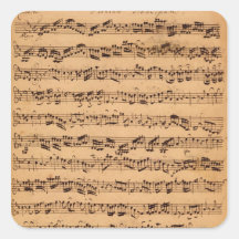 The Brandenburger Concertos, No.5 D-Dur, 1721 Square Stickers
