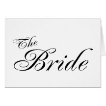 The Bride (Blk) Card