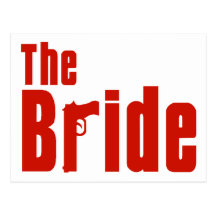 The Bride (Mafia Red) Postcard