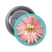 The Bride, Pink gerbera button