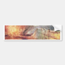 The Burning Of The Houses Of Parliament By Turner Bumper Stickers