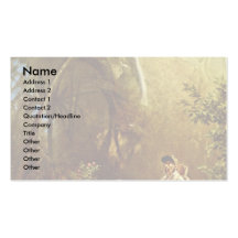 The Butterfly Hunter By Spitzweg Carl Business Card Templates