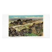 The Castles, Badlands, South Dakota Photo Greeting Card
